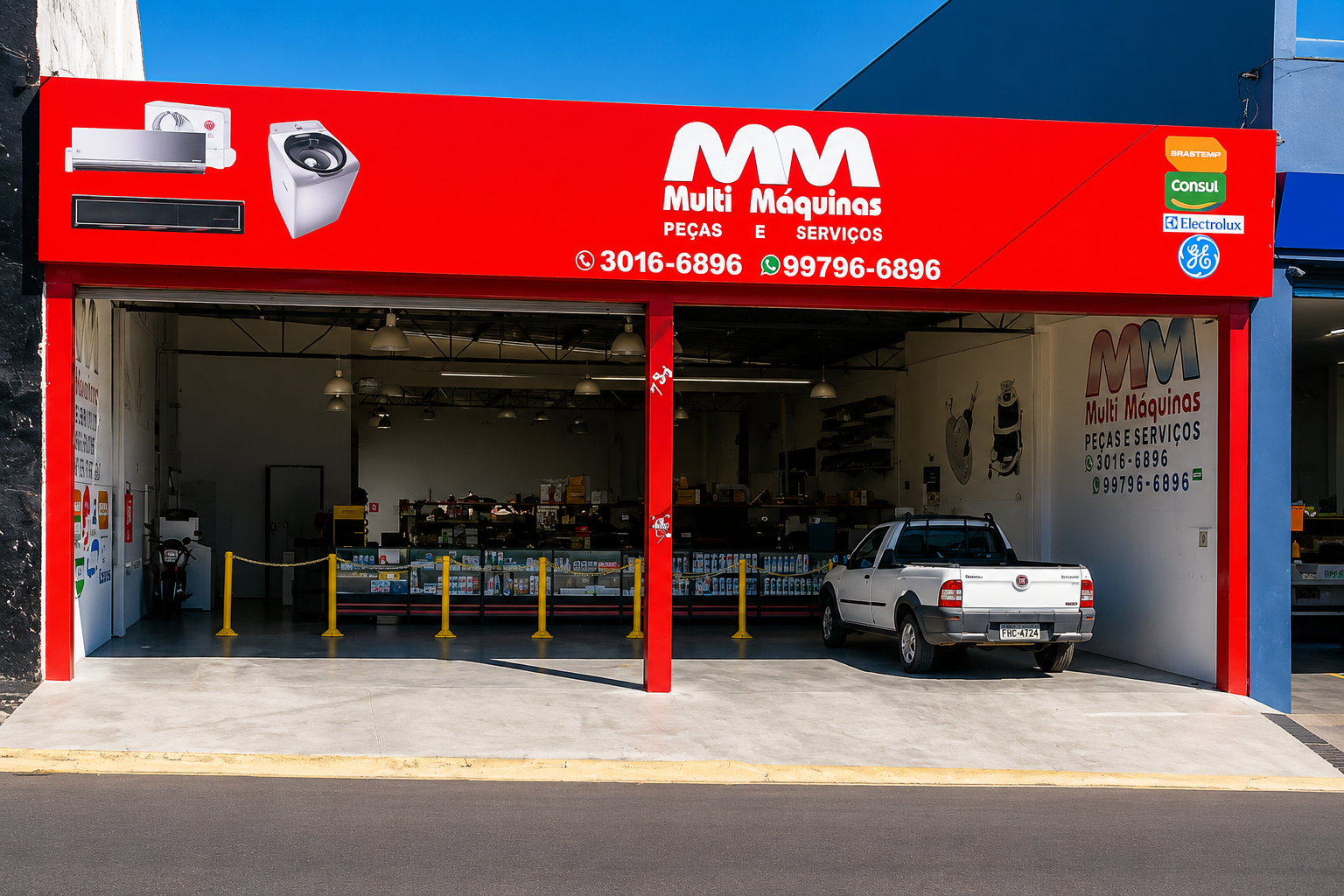 Fachada da loja MM Multi Máquinas em Bauru